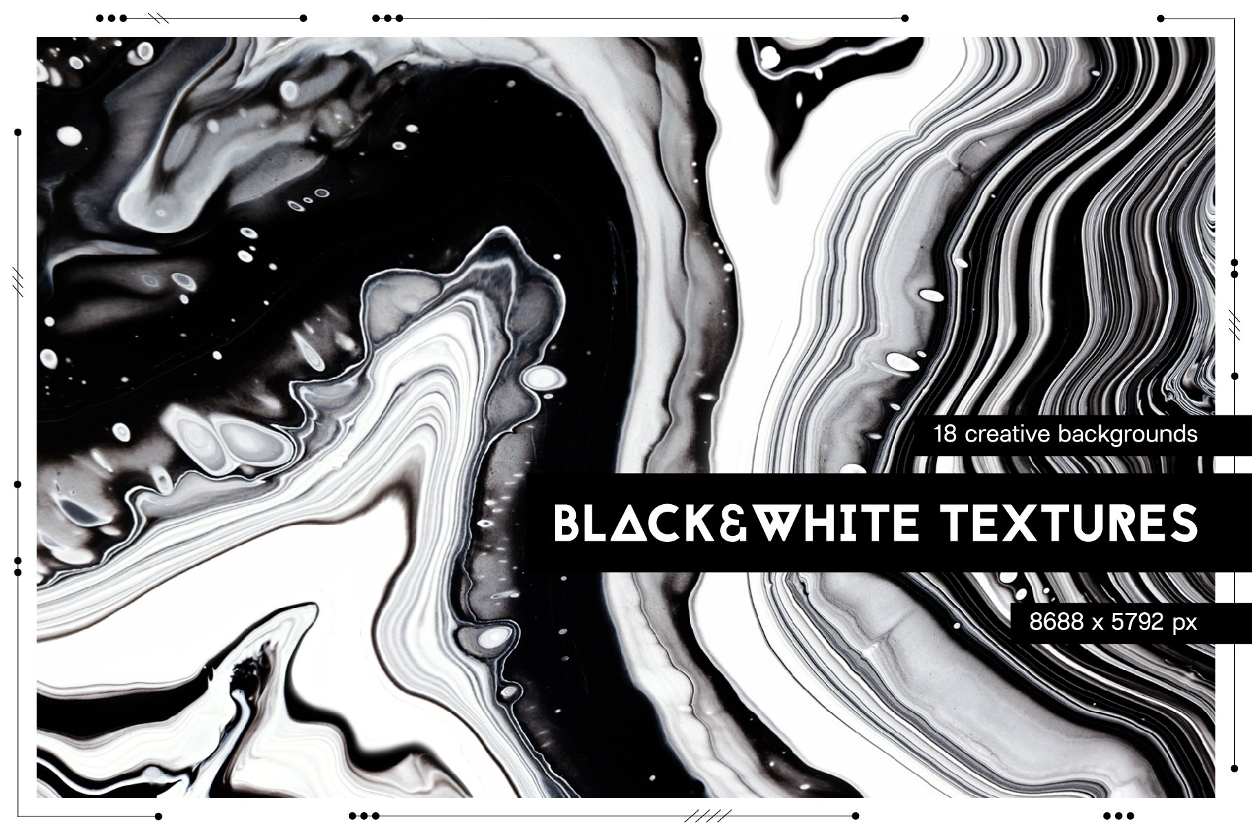 Black & White textures cover image.