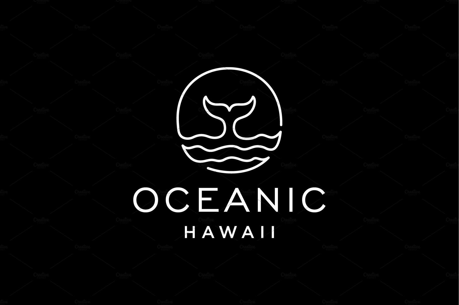 Whale Ocean Logo preview image.