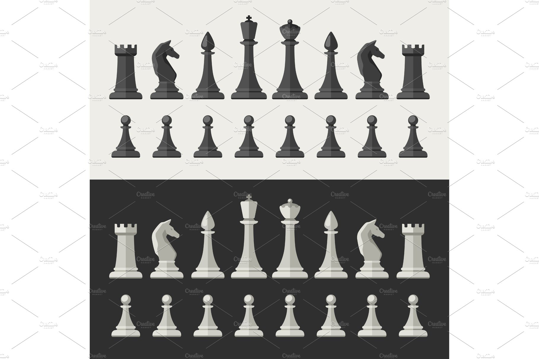 Chess Pieces SVG Bundle, Chess Silhouette, Chess Board Svg, Chess