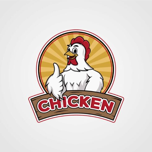 chicken logo vector illustration cover image.