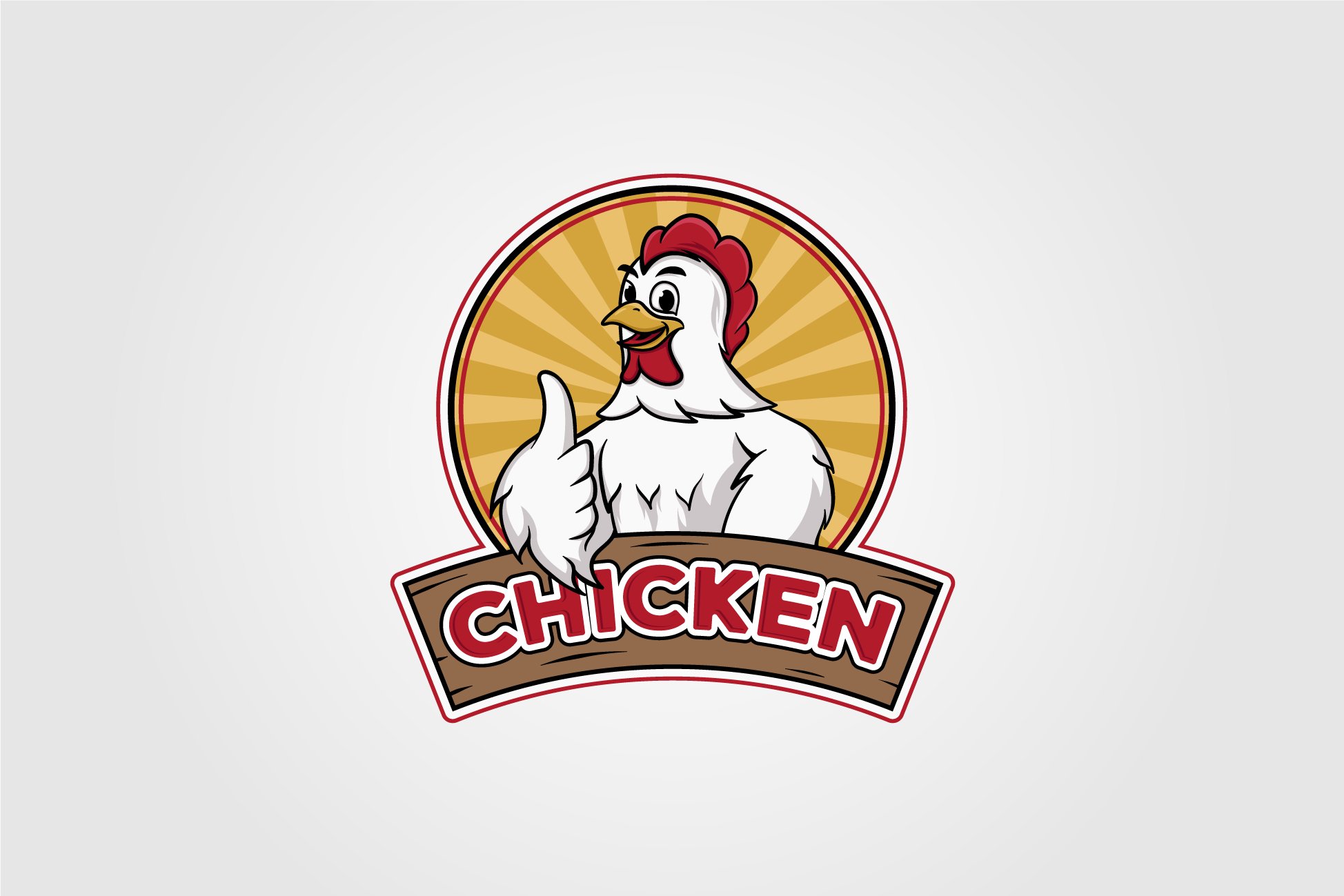 chicken logo vector illustration cover image.