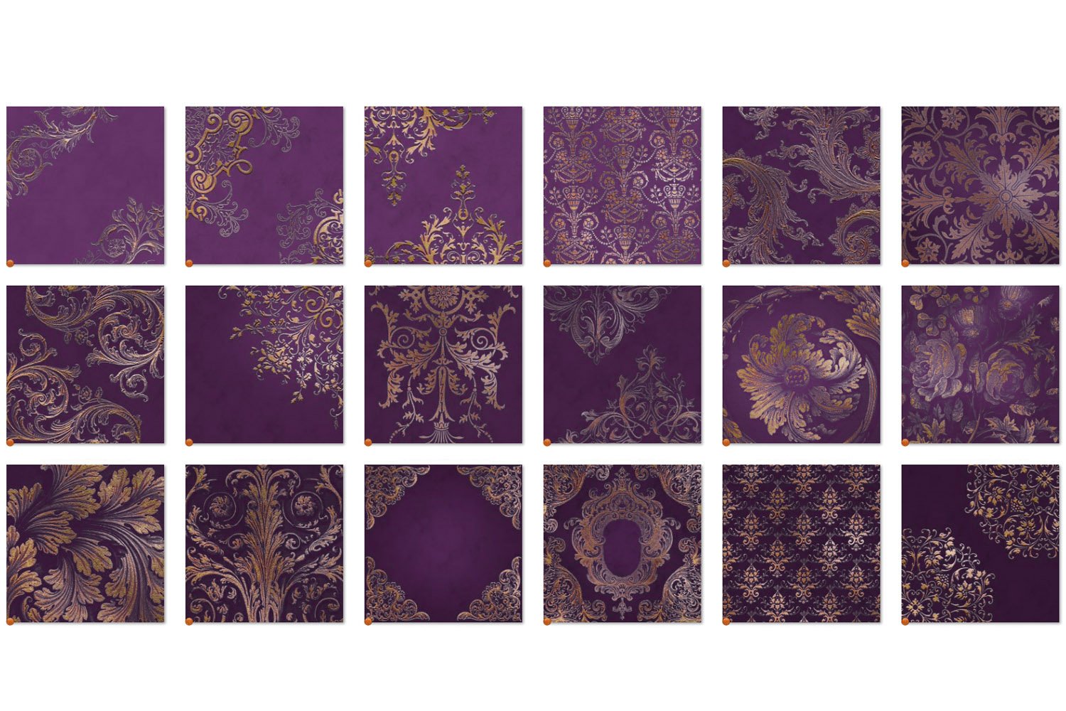 old gold purple digital paper preview 6 198