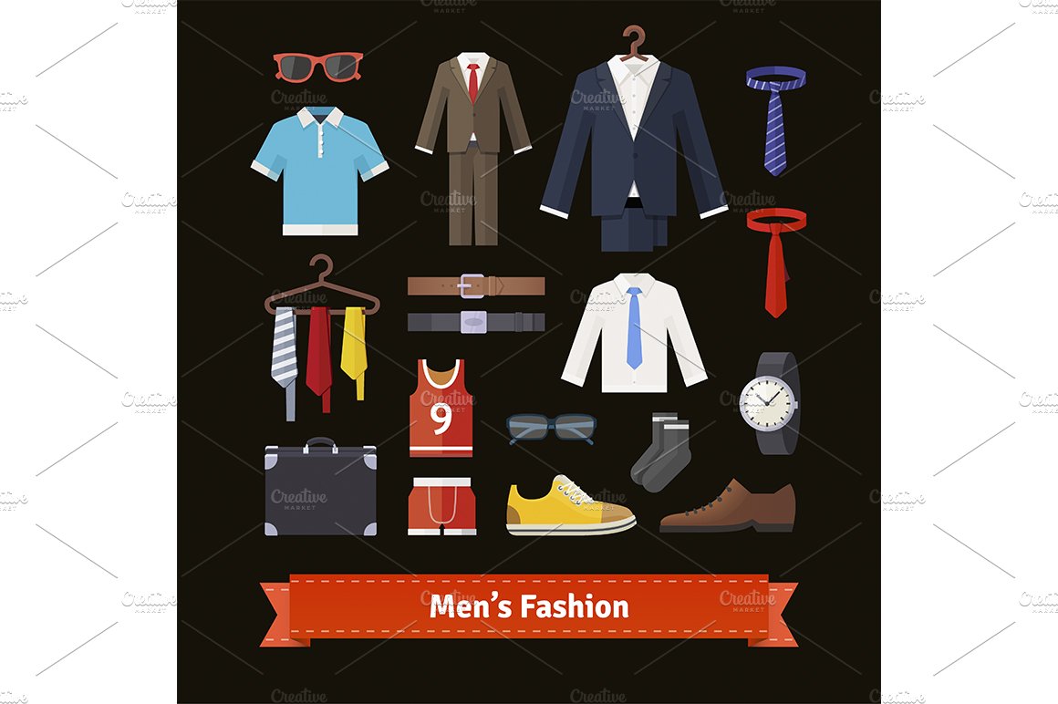 Men’s fashion colourful set cover image.
