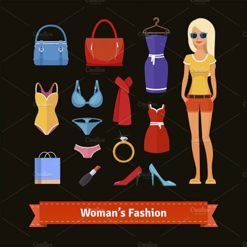 Woman’s fashion colourful set cover image.