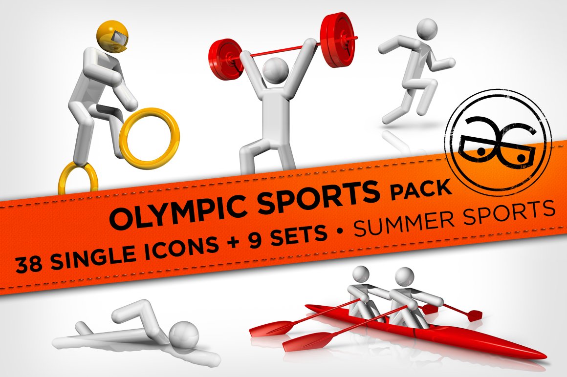 Olympic Sports Icons Pack cover image.