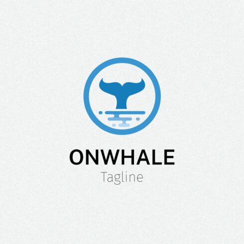 ON Whale Logo Template cover image.