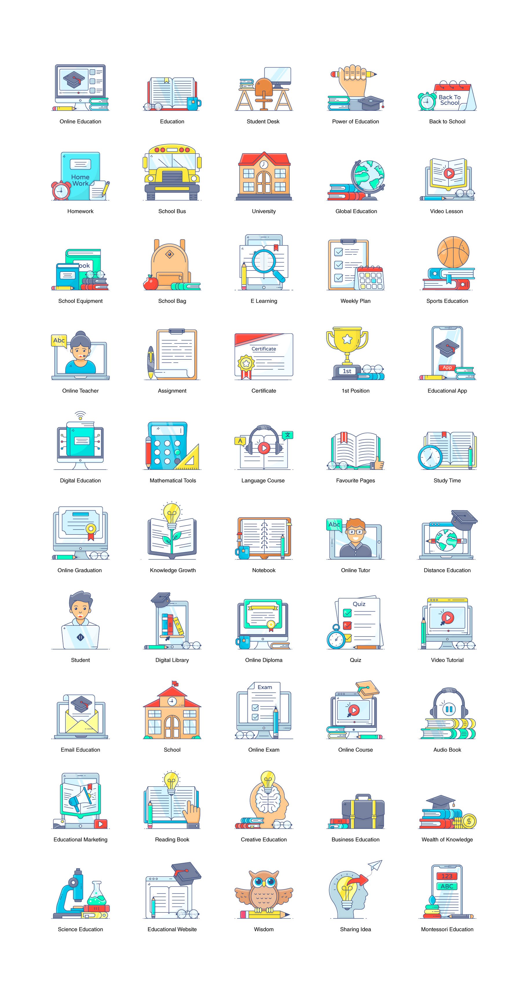 online education icons full preview 1 763