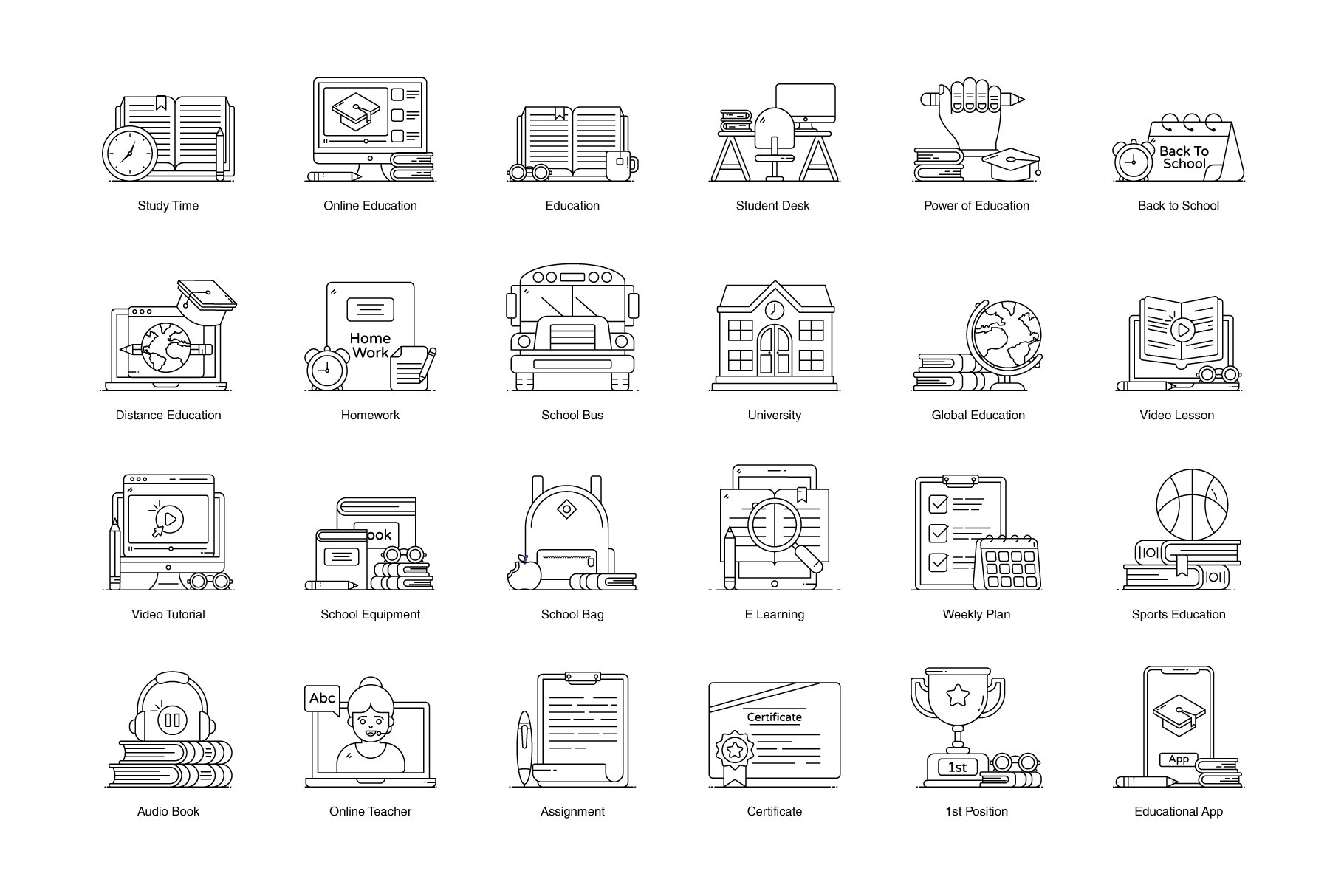 online education icons preview 5 403