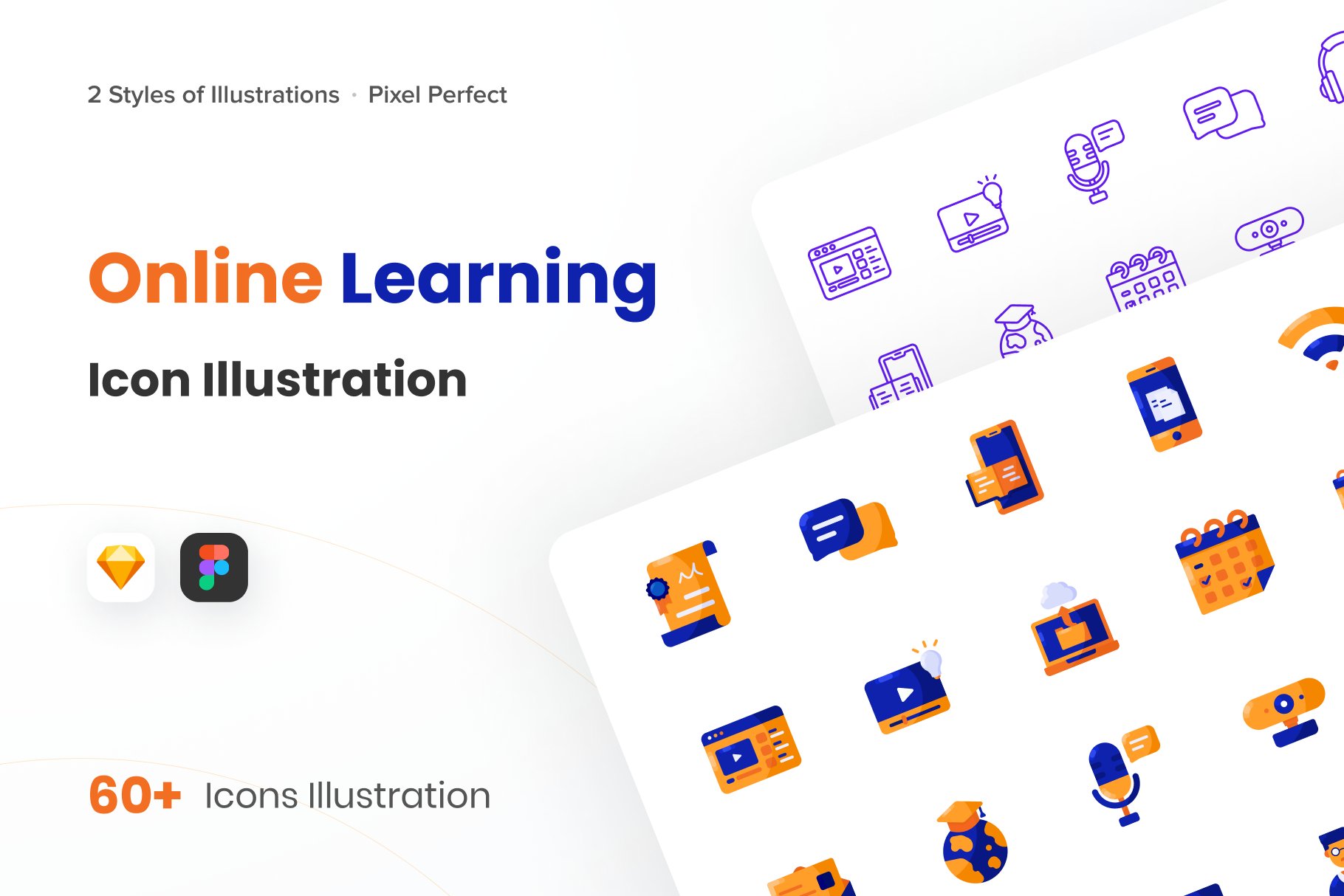 Online Learning Icon Illustration cover image.