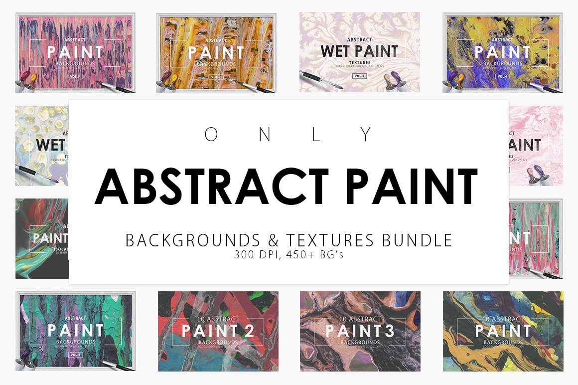 only abstract paint bundle cover 909