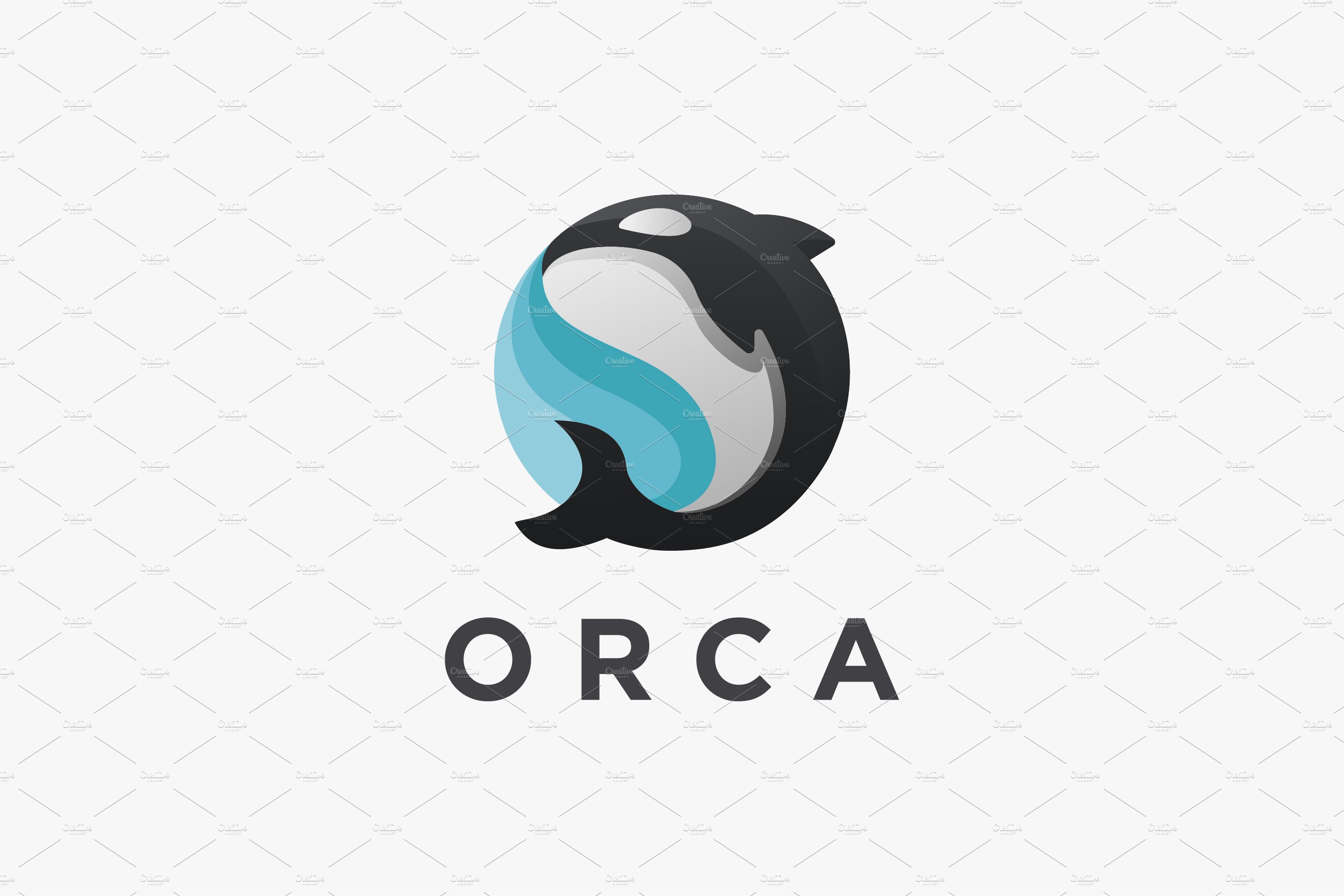 Jumping orca killer whale logo cover image.