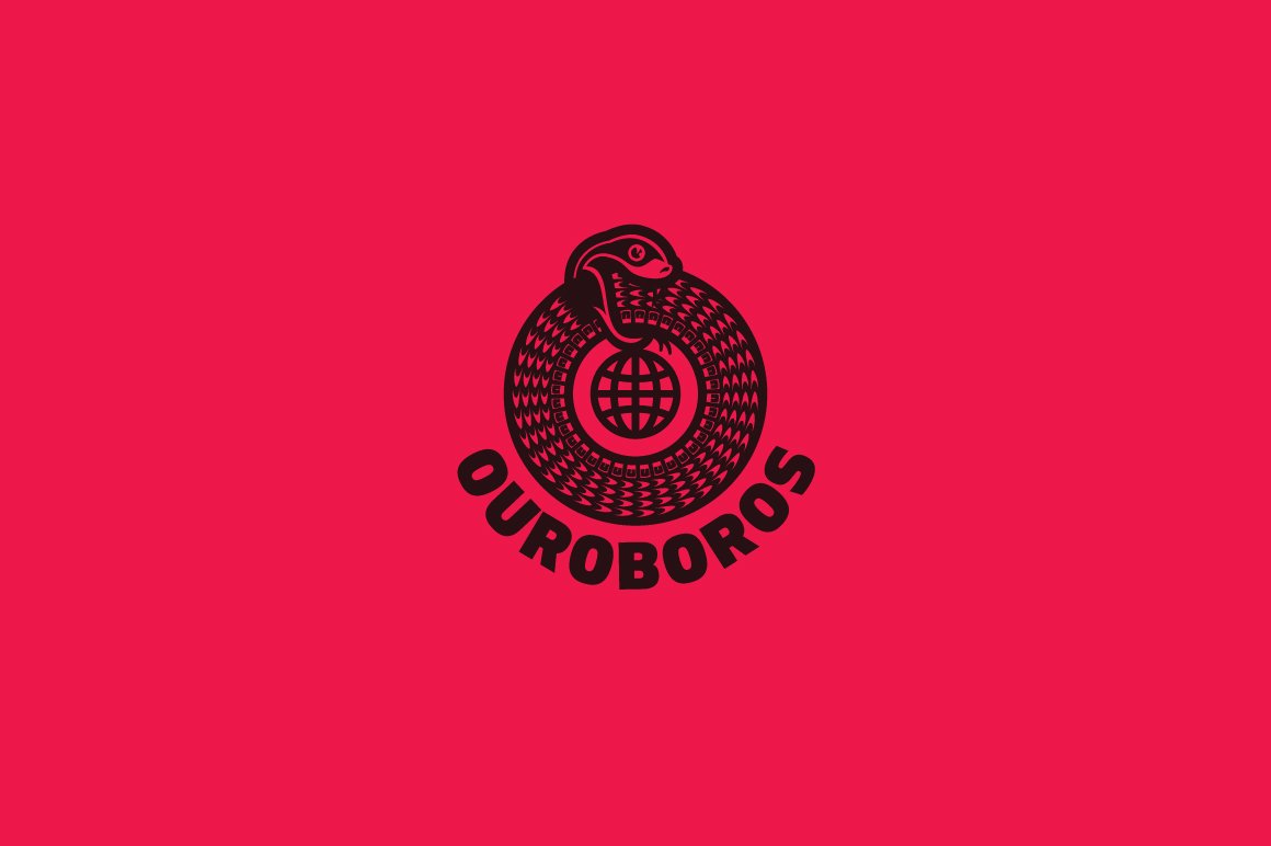 Ouroboros Logo Template preview image.