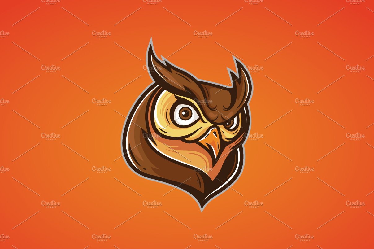 Owl Mascot Logo cover image.