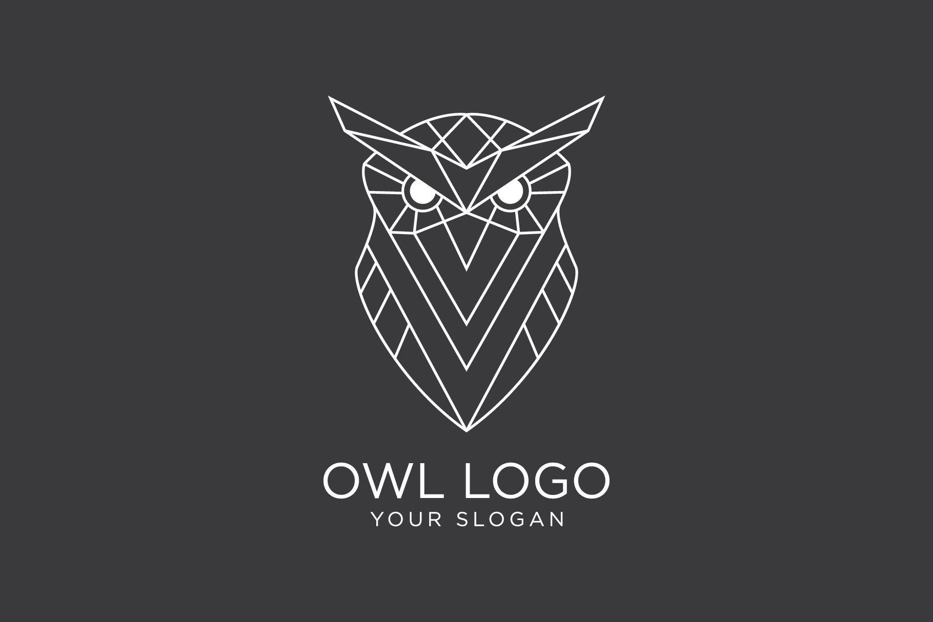 Owl Logo Template preview image.