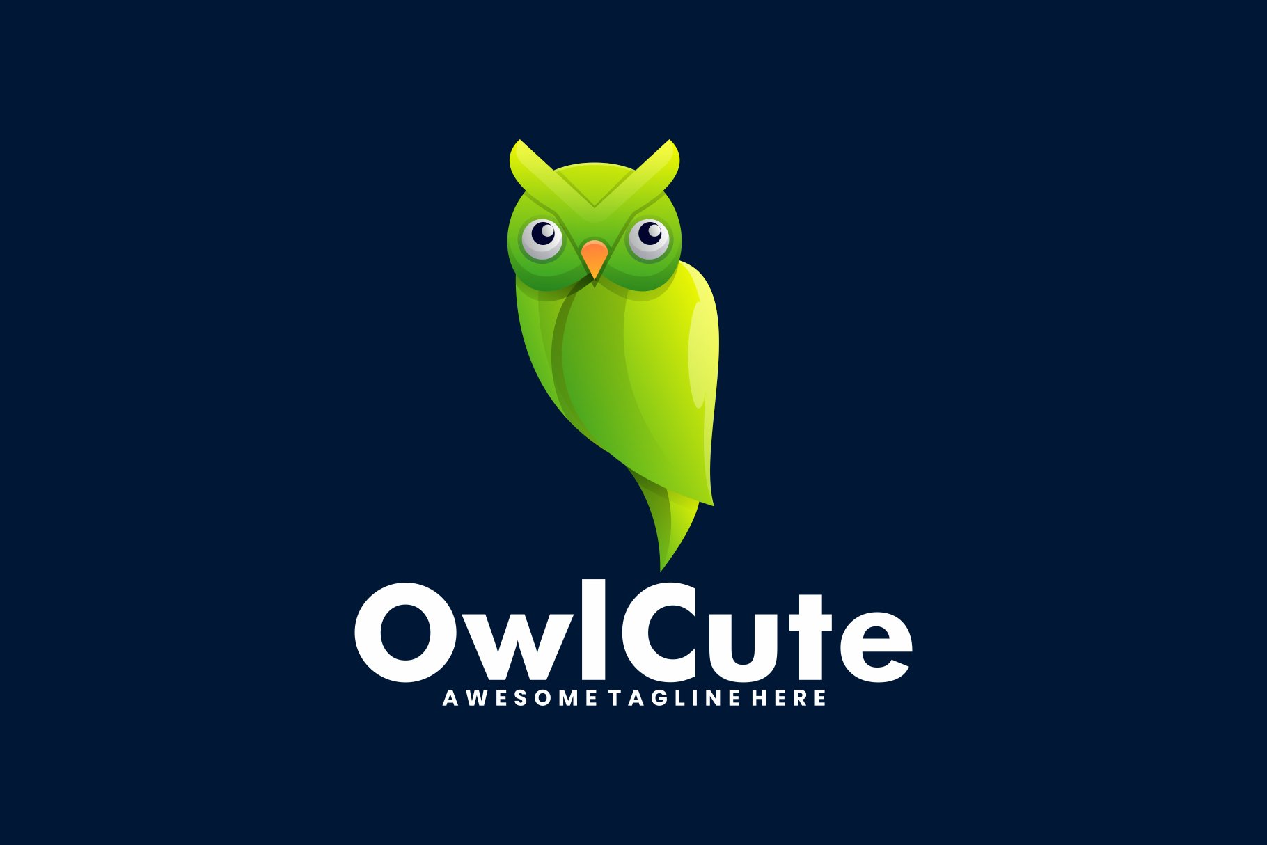 Owl Cute Gradient Colorful Style cover image.