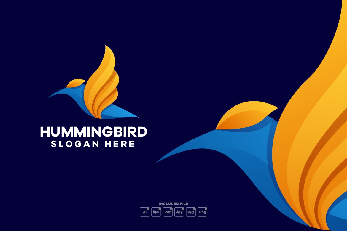 Hummingbird Colorful Gradient Logo cover image.