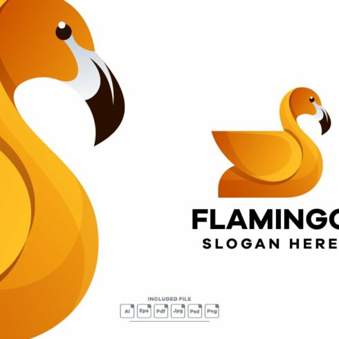 Flamingo Gradient Logo Design cover image.