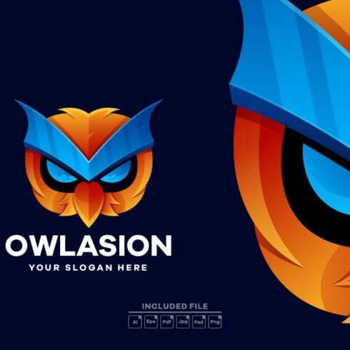 Gradient Owl Illustration Logo cover image.