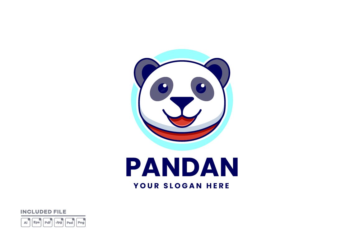 Panda Logo Design Animal Template cover image.