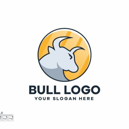 Bull Illustration Logo cover image.