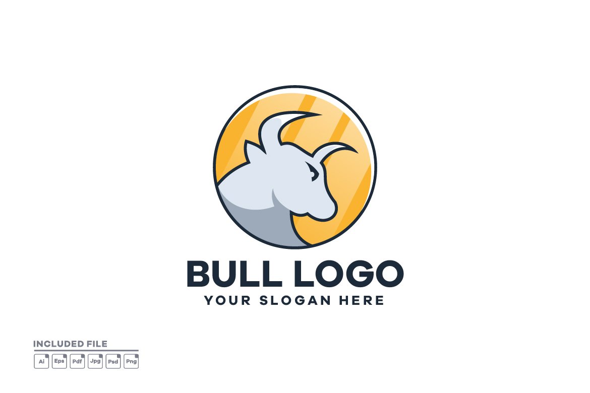 Bull Illustration Logo cover image.