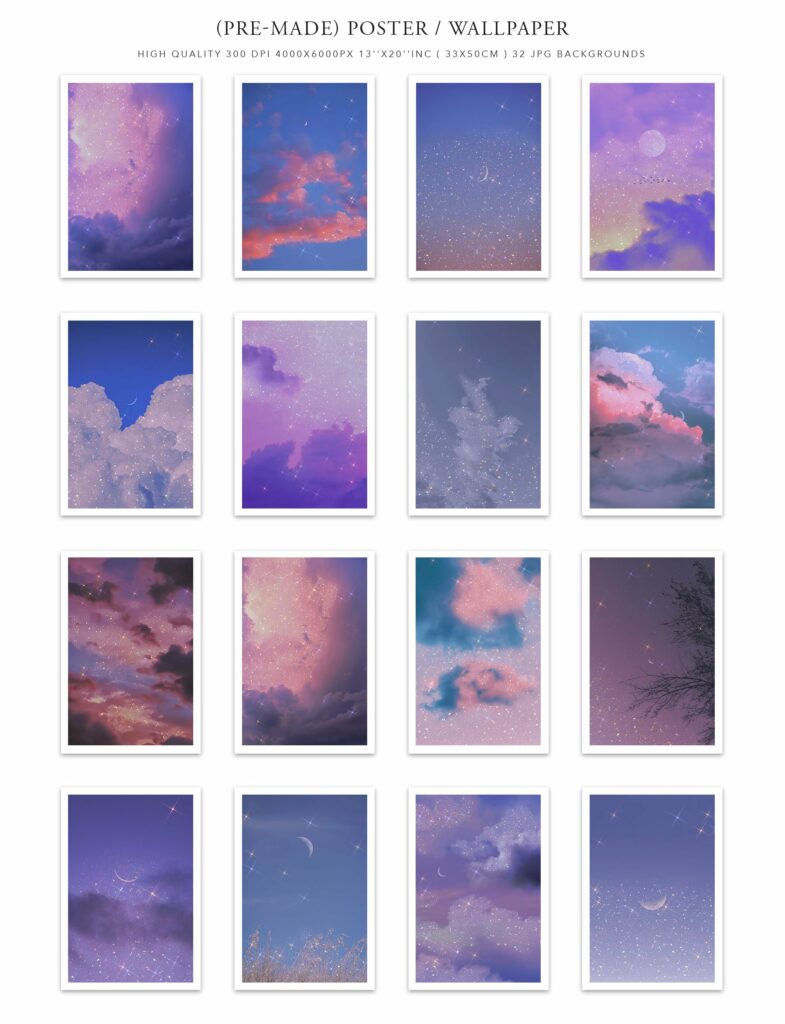 Moonlight I Aesthetic Backgrounds – MasterBundles