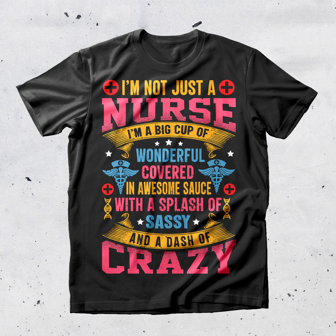 best selling nurse t-shirt Design preview image.