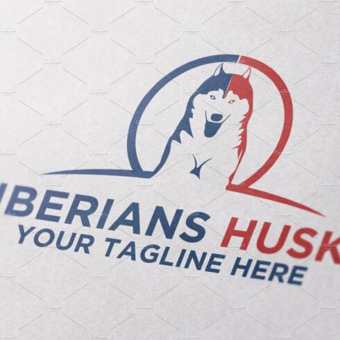Siberian Husky | Dog Logo Template cover image.