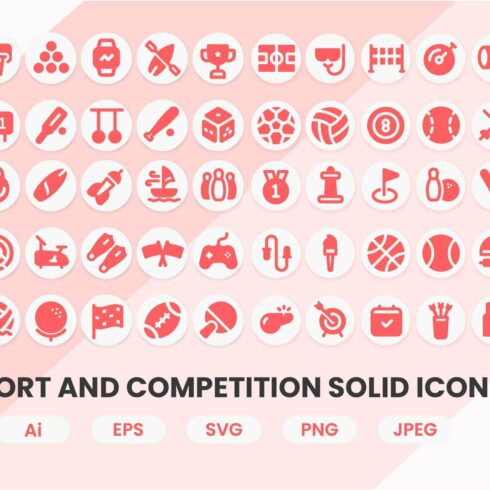 Sport and Competition Solid Icon cover image.