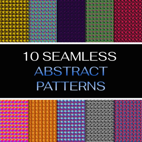 10 Abstract Seamless Patterns cover image.
