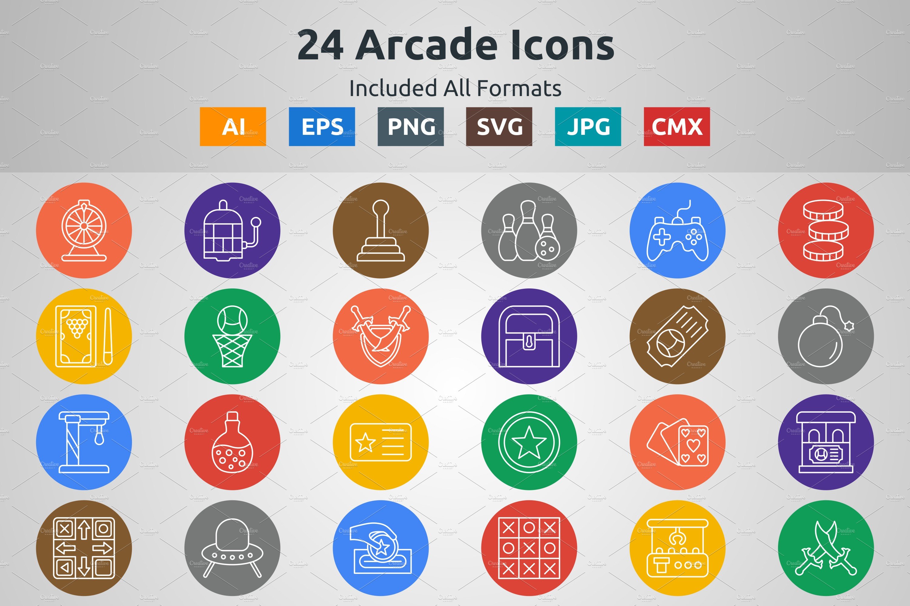 Line Circle Icon of Arcade cover image.