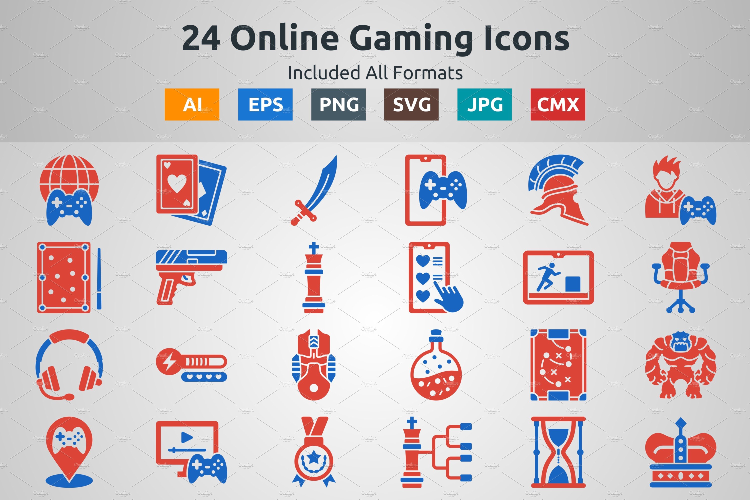 Glyph Two Color Online Gaming Icon cover image.