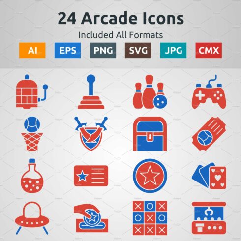 Glyph Two Color Arcade Icons cover image.