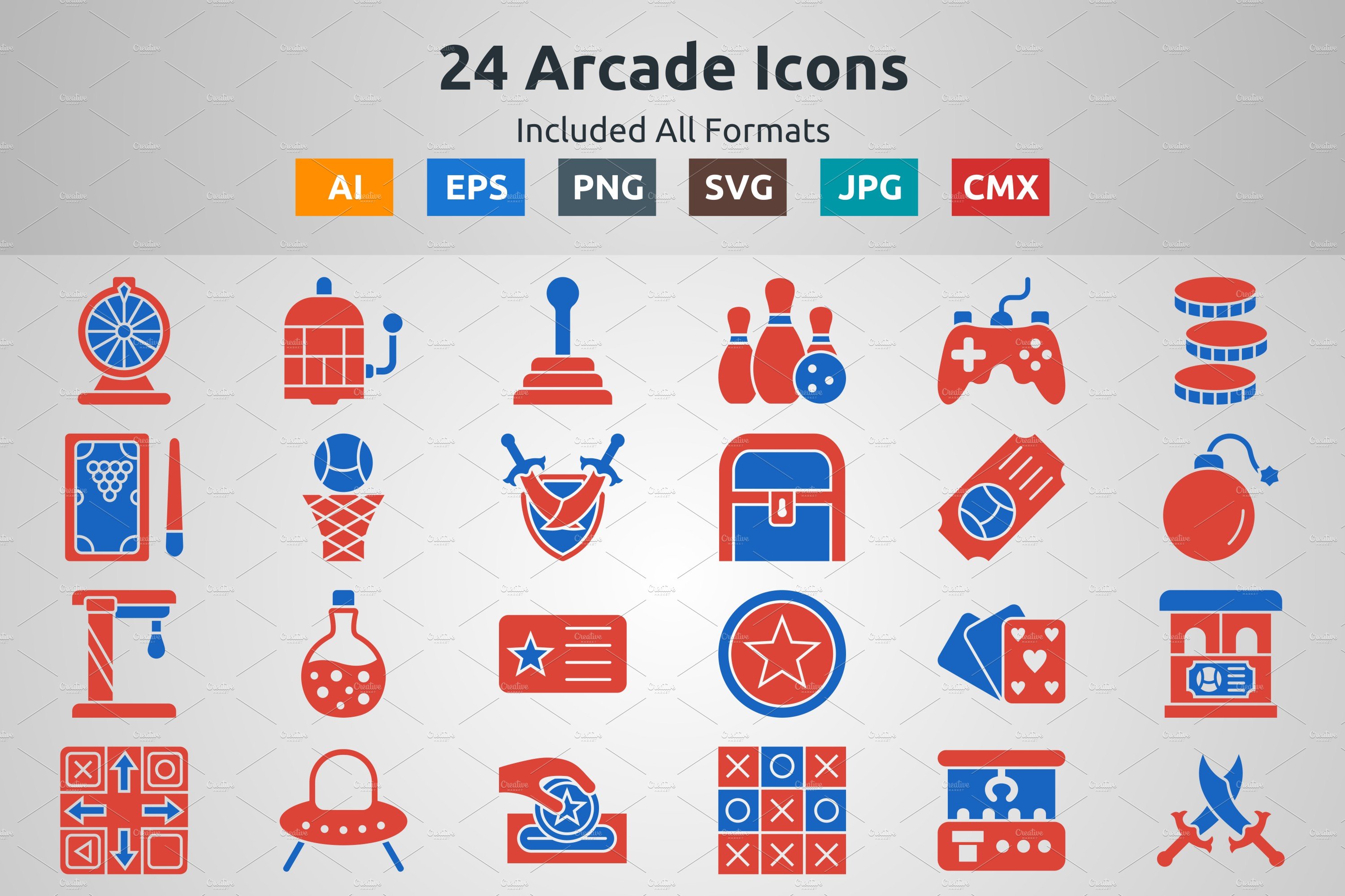 Glyph Two Color Arcade Icons cover image.