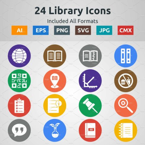 Glyph Icon of Library cover image.