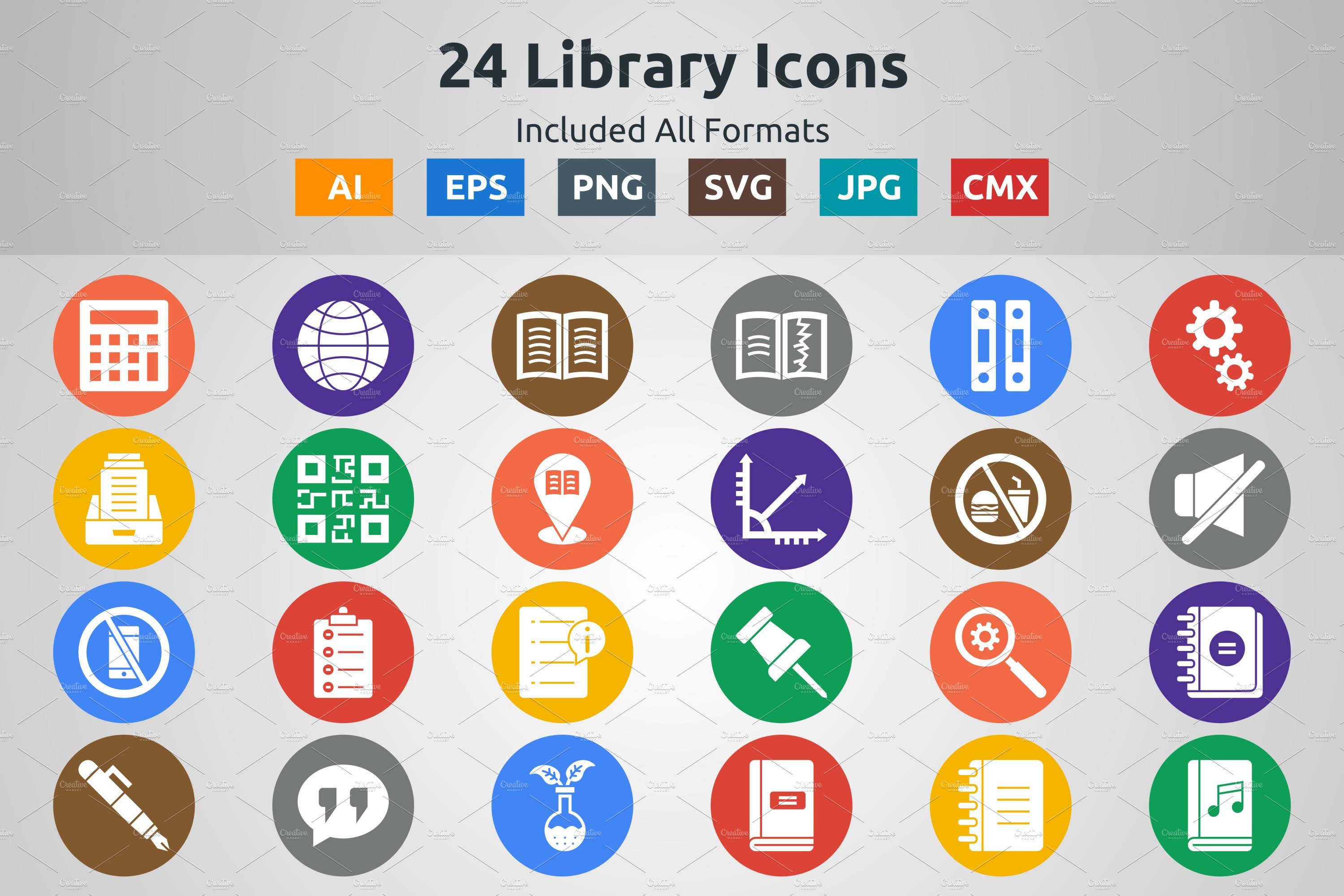 Glyph Icon of Library cover image.