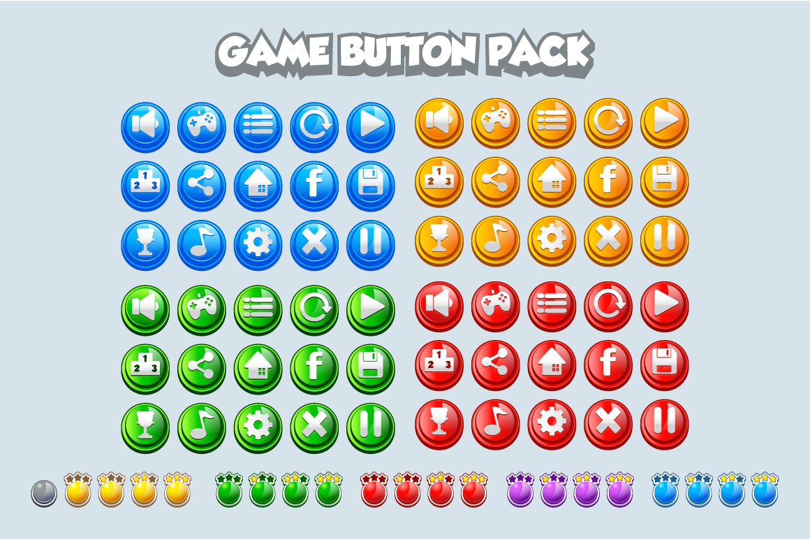 Game buttons pack cover image.