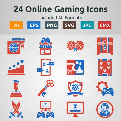 Glyph Two Color Online Gaming Icon cover image.