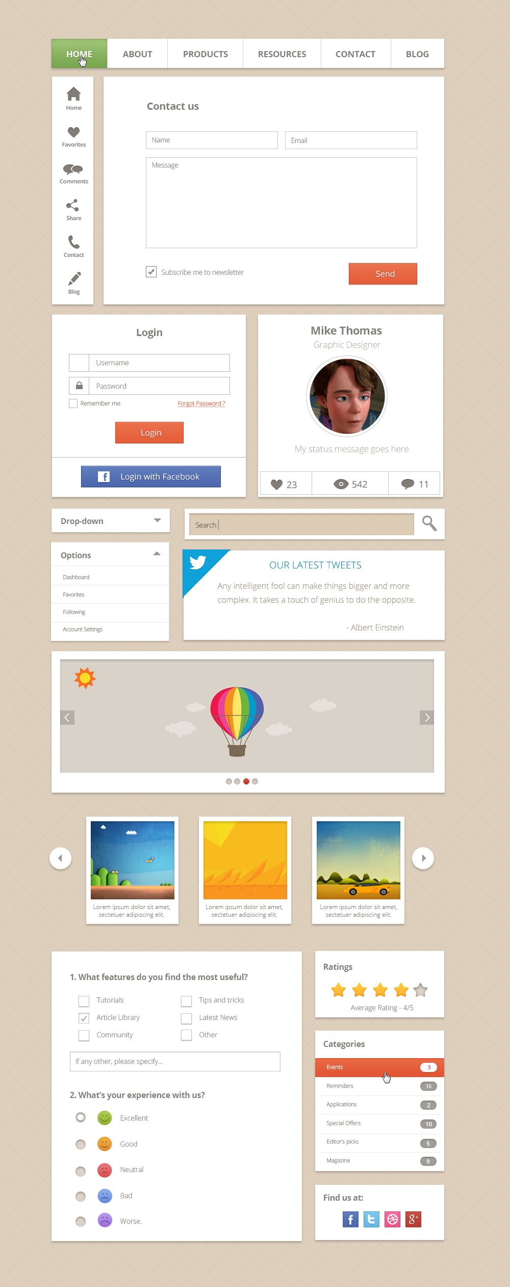 Cookie UI Kit preview image.