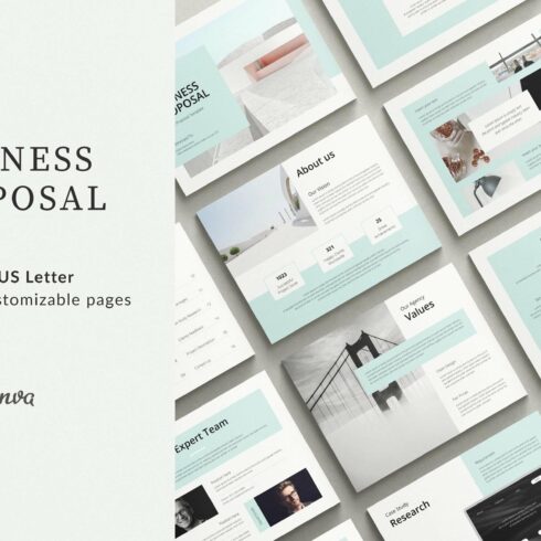 Business Proposal Template cover image.