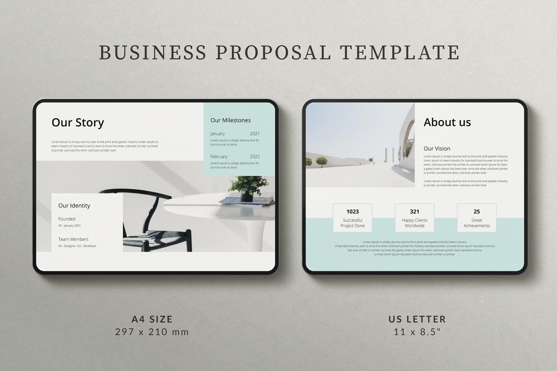 Business Proposal Template preview image.