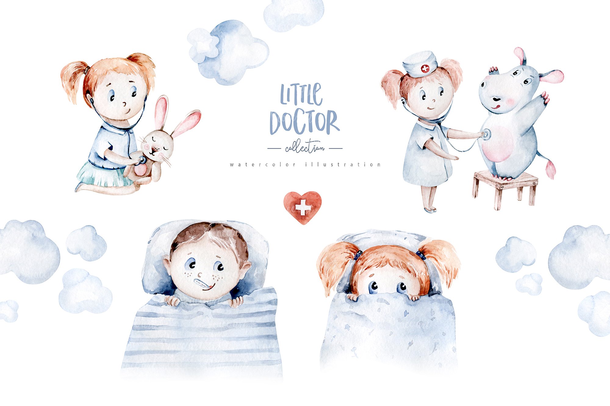 Little doctor cute collection preview image.