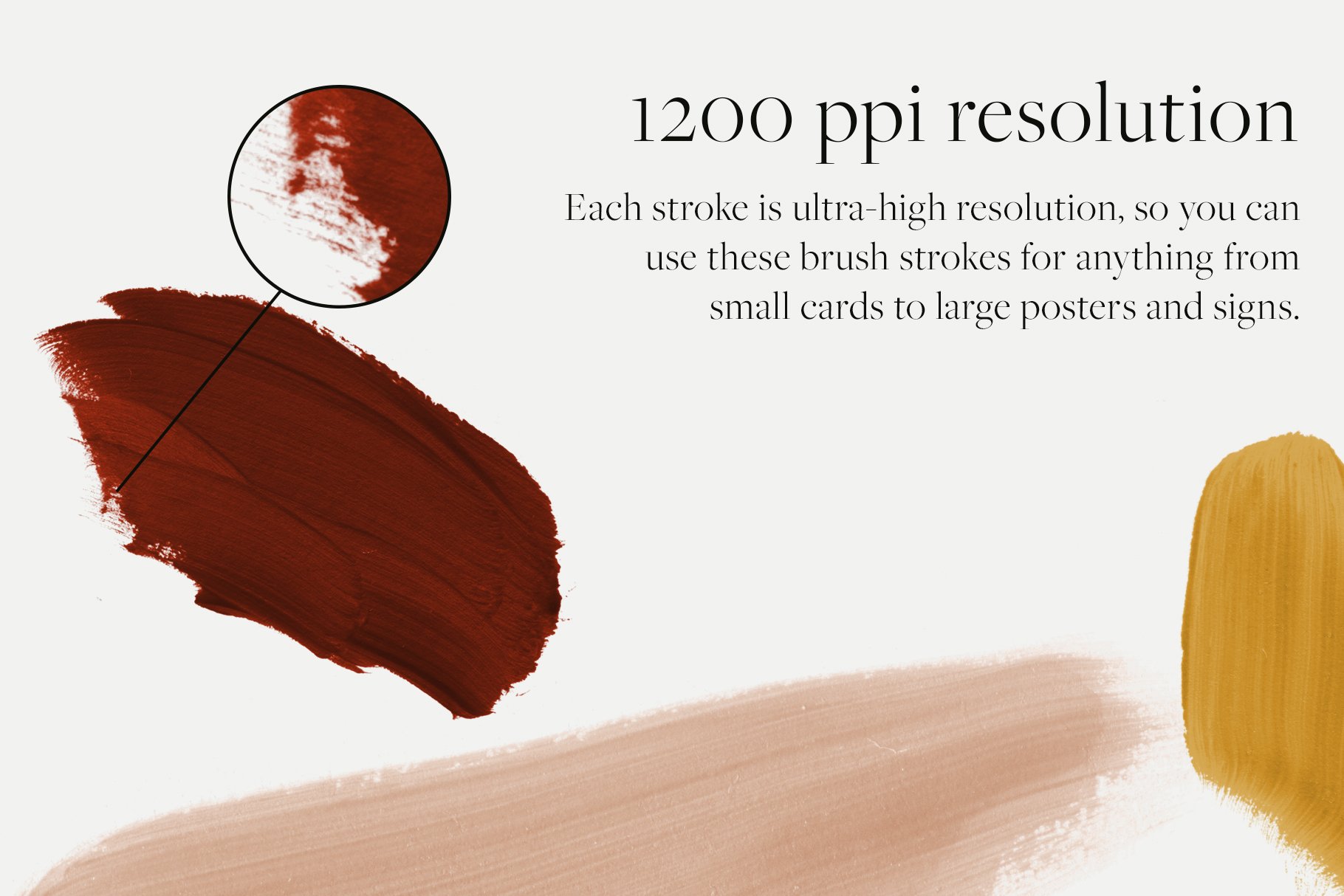 High Resolution Paint Brush Strokes preview image.