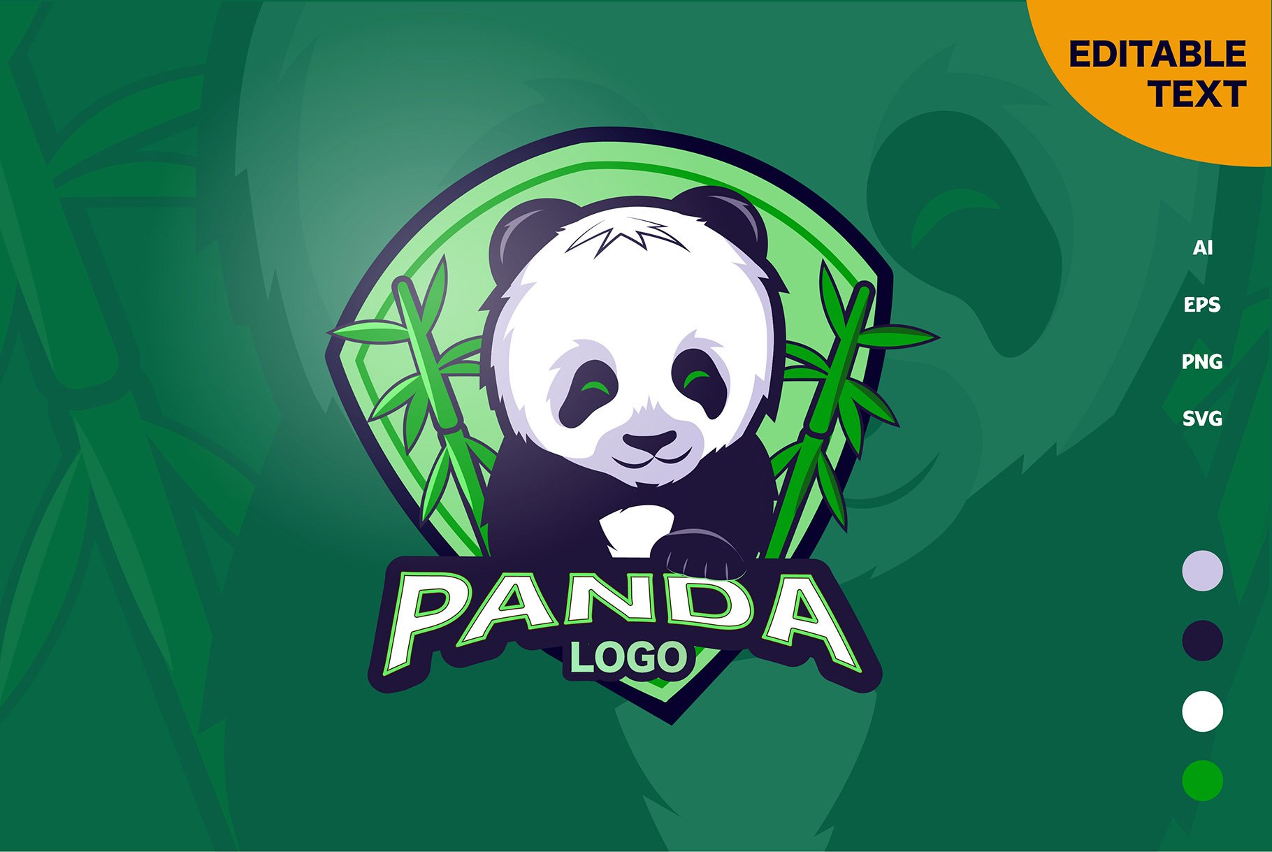 Little panda - mascot logo cover image.