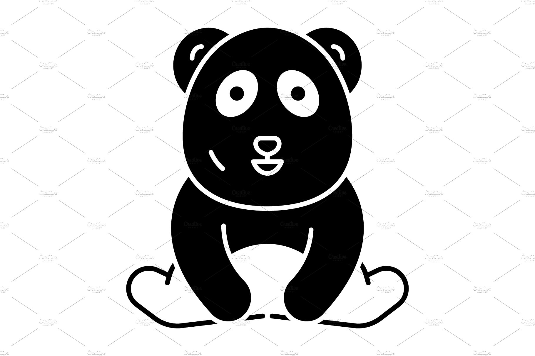 Panda bear icon cover image.