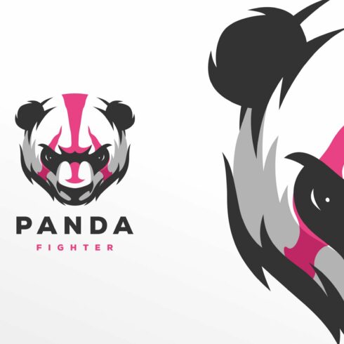 Panda Fighter Logo Design cover image.