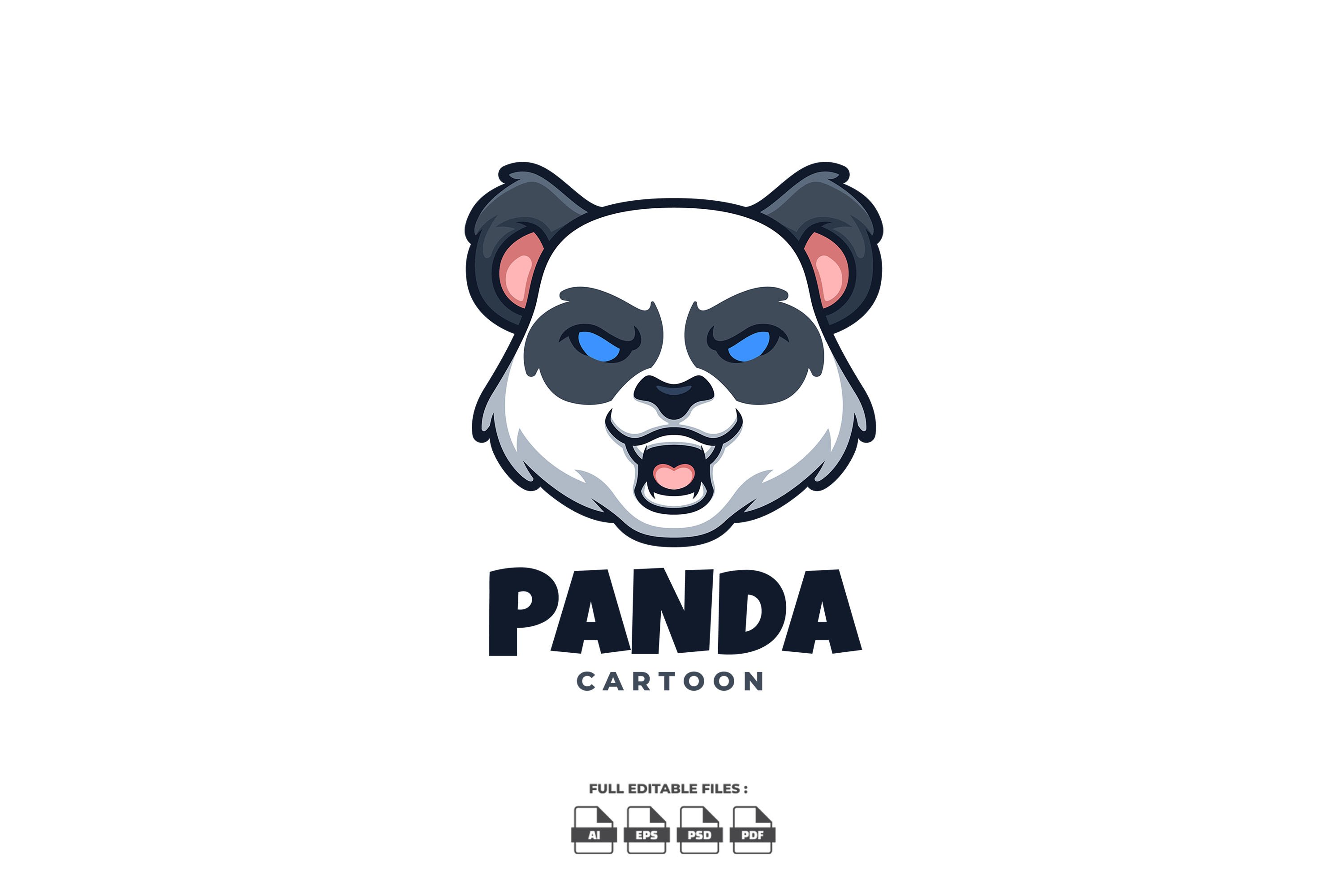 Panda Cartoon Logo cover image.