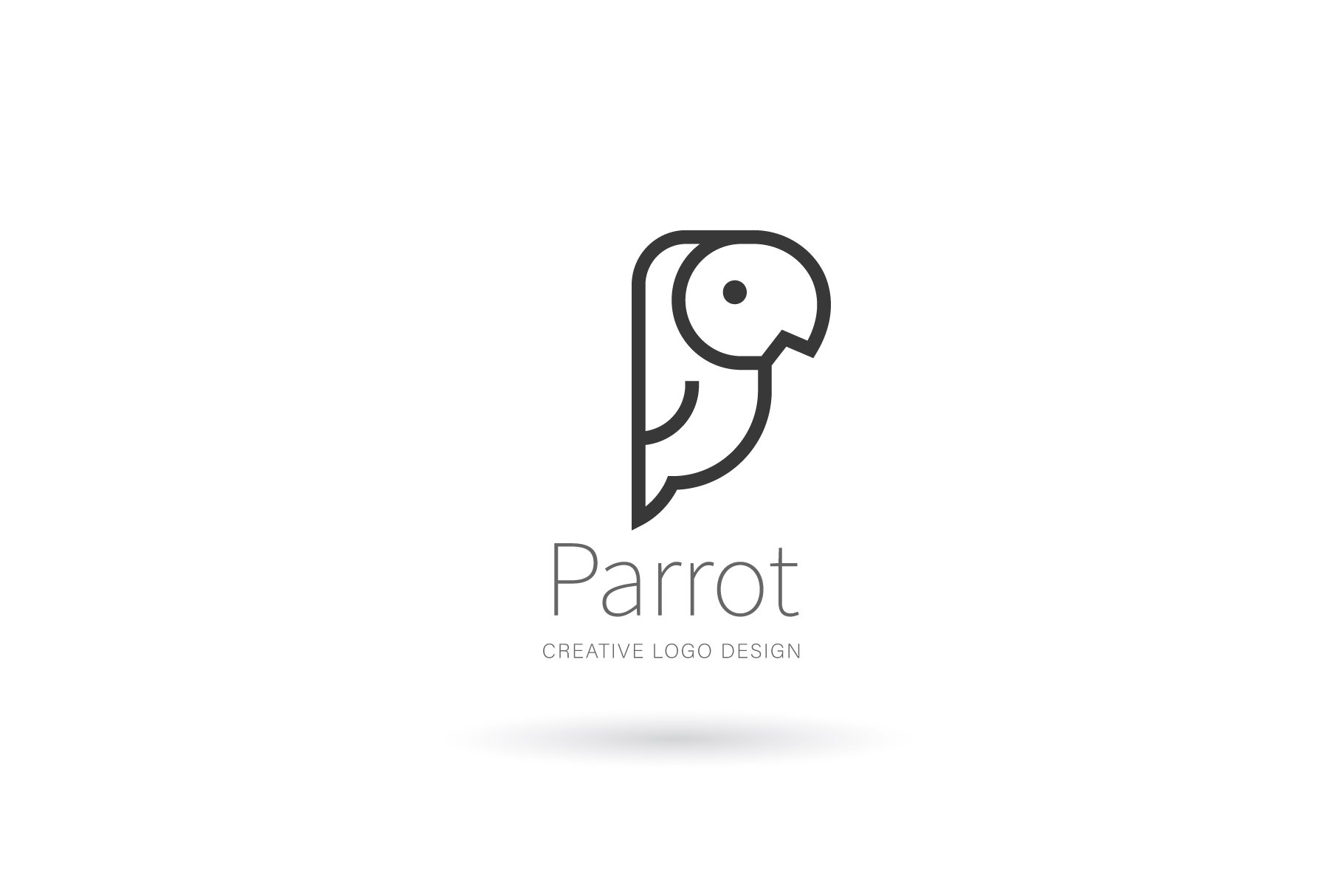 Creative Parrot Logo Design Stock Vector | Adobe Stock