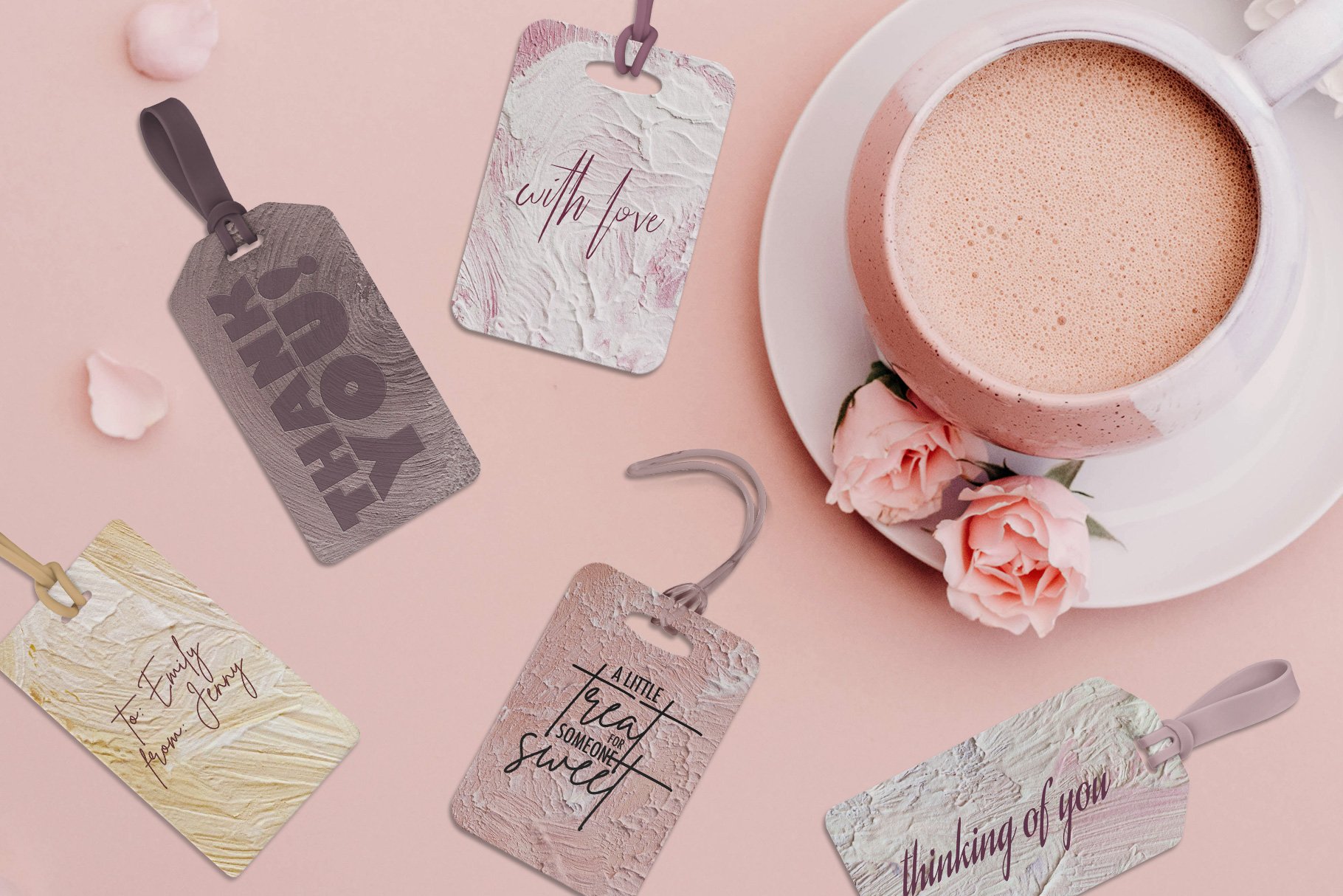 pastel paint textures gift tags 83