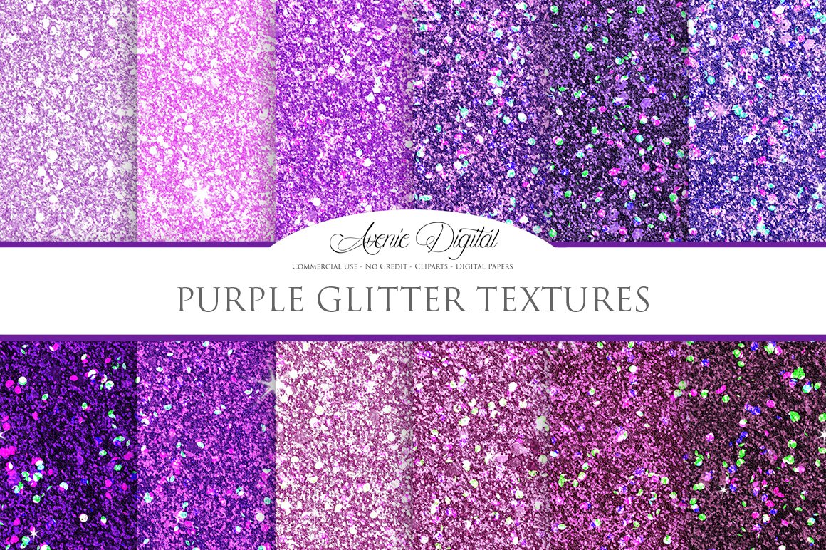 Purple Glitter Textures cover image.